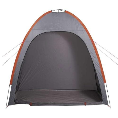 Ziaphsol Side Tent, Grey and Orange, Waterproof, Camping and Hiking, Trekking Outdoor, with Poles, Ventilation, Pack Size 57 x 10 x 10 cm, for Family Tent, Festival, Backpack — view 6