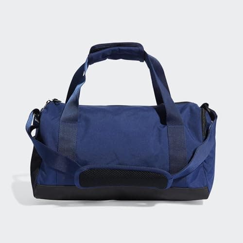 adidas Unisex Essentials Linear Duffel Bag Duffel Bag, Dark Blue/White, XS — view 2