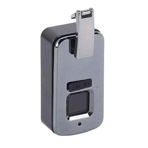 Cryfokt Fingerprint Lock Small Keyless Biometric Lock for Travel Suitcases Bags Aluminium Alloy 3.7V Compact Size (Gray) — view 2