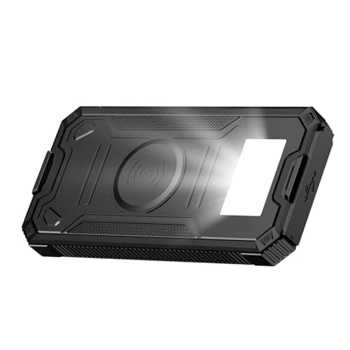 Solar Panel Battery Pack USB Ports with Flashlight