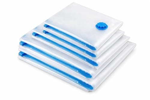 Vacuum Compression Storage Bags 40x60cm ZipLock Pouches Pack of 2 Space Saver 16x24 inch Vaccum Bag Airtight Organizer Clothes Quilt Bedding Closet Wardrobe Travel Packing