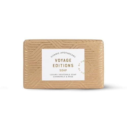 Field Day - Titanic Rose Soap Bar 190g - Luxury Vegetable Soap - Vegan & Cruelty Free - Chamomile & Rose Oil Fragrance - Softening Floral Formula - Elegant Bathroom Gift - Made in the UK