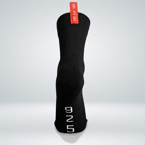 925Socks Silver-Ion Technology Performance Sports Running Socks Anti-Odour Breathable Cushioned Gym Blister Free Compression for Men & Women Sizes 3-7, 7-12 3/B/S — view 6