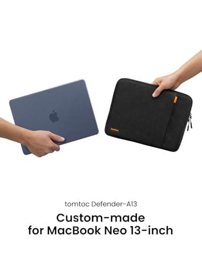 tomtoc 360° Protective Laptop Sleeve 13-inch MacBook Neo A3404 (2026) — view 2