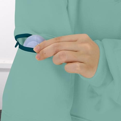 Hoodie with Eye Mask Built in Boys and Girls Sweatshirts Casual Drawstring Jackets with Pockets Comfrt Airplane Mode Travel Wearable Blanket Hoodies for Boys and Girls Green — view 3