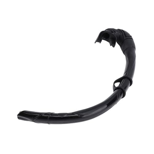 Omquot Silicone Foldable Snorkel Durable Wet Breathing Tube for Swimming and Diving Training (Black) — view 4