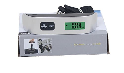 Digital Luggage Weighing Scale, 50kg Portable Electronic Suitcase Weigher for Travel with Backlit — view 3