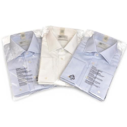 bag it Plastics 50 Clear Self Seal Clothing Packaging Bags 12" x 15" (300mm x 375mm) - Resealable Garment Bags with Printed Safety Warning - for Selling Clothes, T-Shirts & Tops