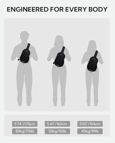 Waterfly Small Crossbody Sling Bag, RFID Anti Theft Chest Bag Men Women — view 3
