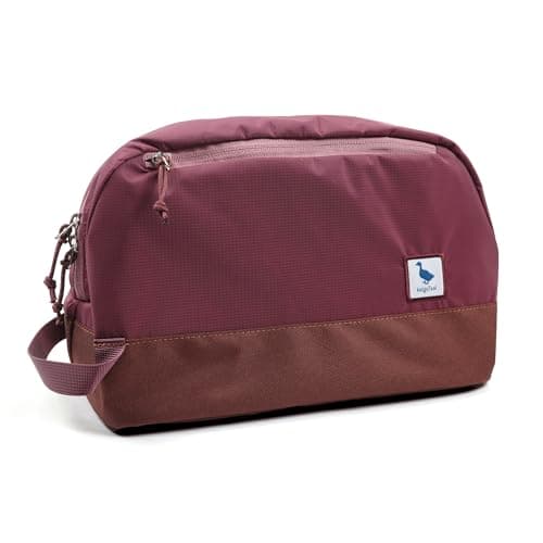 Travel Toiletry Bag 8L, Large Wash Bag with Waterproof TPU Wet/Dry Compartment
