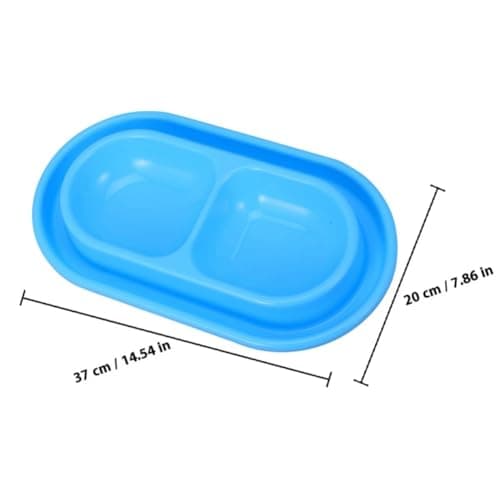 Double Cat Food Water Bowls Anti Theft Pp Set for Cats Dogs — view 2