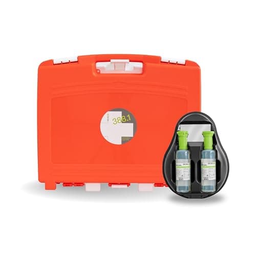 ecocar - First Aid Case - FIRST AID KIT 54 pieces (Annex 1 with Eye Wash Kit) - for B&B, Vehicles, Company - According to DM388 15 July 2003 - with Holder Included - Made in Italy