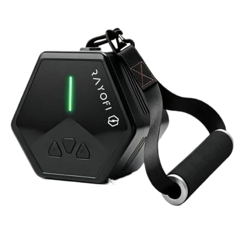 Rayofi GO-TONE Pro Portable Cable Gym,7-66LB Adjustable Resistance Band,Bluetooth Connection,3 Modes, 90+ Exercises. Rechargeable Full-Body Workout Machine for Home, Travel, Office, Men & Women(black)