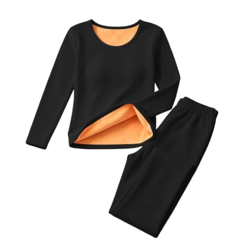 TURWXGSO Womens Thermal Underwear Sets Autumn Winter Warm Golden Fleece Base — view 4