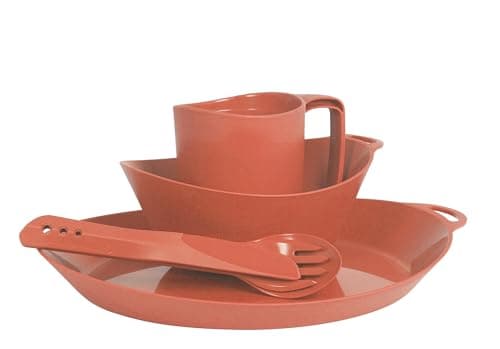 Lifeventure Ellipse Reusable 4-Piece Camping Tableware & Cutlery Set