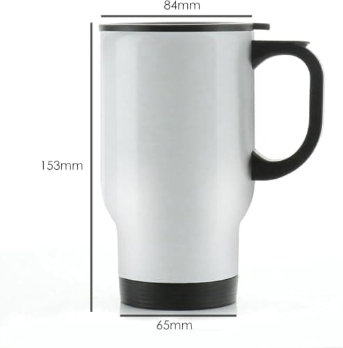 EKAM Personalised Gifts for Dad Fathers Day, Customised Photo Travel Mug 14oz Stainless Steel Insulated Travel Tea/Coffee Mug - Add Your Photos – Dad Gifts from Daughter Son — view 3