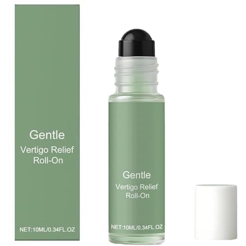 Gentle Anti-Dizzy Vertigo Relief Roll-On - Fast-Acting Natural Essential Oils for Dizziness and Nausea, Portable Travel Rollerball, Sensitive Skin Comfort, Temples Wrists Neck, Quick Relief