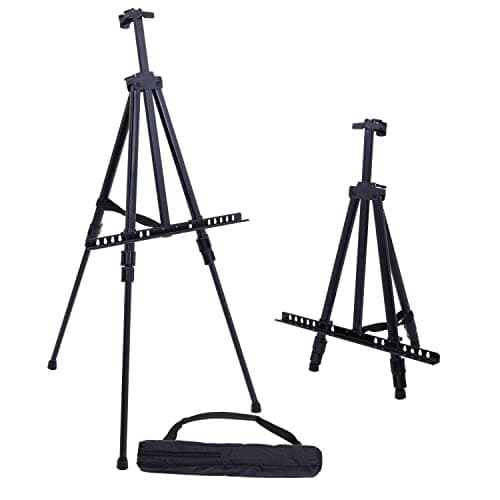 GEEZY Foldable Metal Easel Stand with Bag & Adjustable Height 20" to 63 — view 6