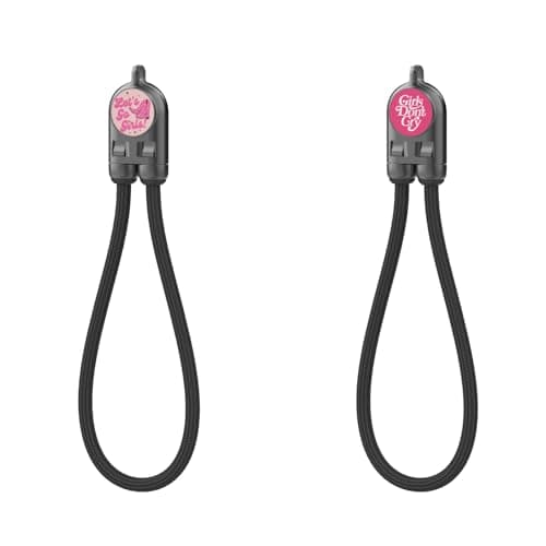 Omana 2-in-1 Mobile Phone Lanyard Multi Charger Cable 240W Type-C 5A Anti-Theft Tether Wrist Shoulder Strap USB Keychain Fast Charging PD for Most Cellphones Covers Data 2in1 (Black, 1.2M) — view 3