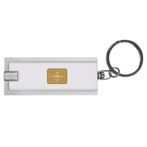 Azeeda 'Custard Cream' LED Keyring Torch (KT00050971)