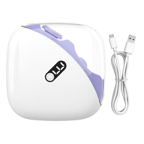 Electric Nail Clipper – Rechargeable Nails Cutter, LED Light Naile Polisher, Automatic Fingernail Grinder | Easy Grooming Kit for Kids Adults Women Men Senior Elderly Portable Travel Tool