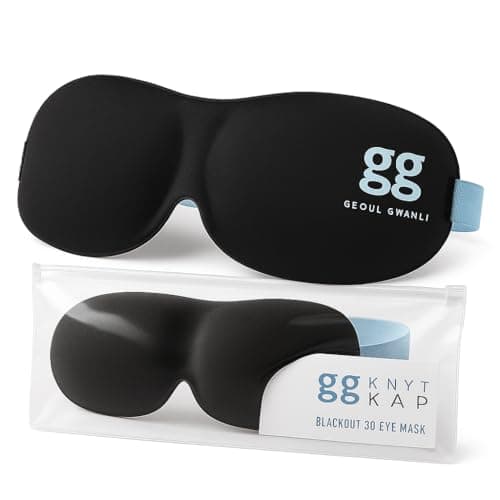 3D Sleep Eye Mask for Men & Women | Contoured Memory Foam Light Blocking Eye Cover for Travel, Shift Work, Meditation | Adjustable Strap, Lash-Friendly, 100% Blackout Comfort — view 2
