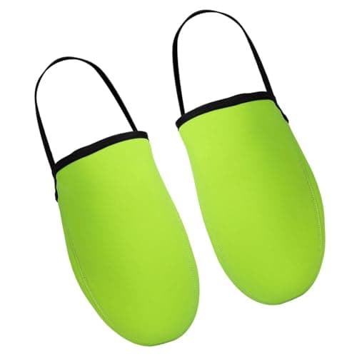 mophrati Water Resistant Half Shoecover Toe Warmers Smart Choice,Green,L — view 2