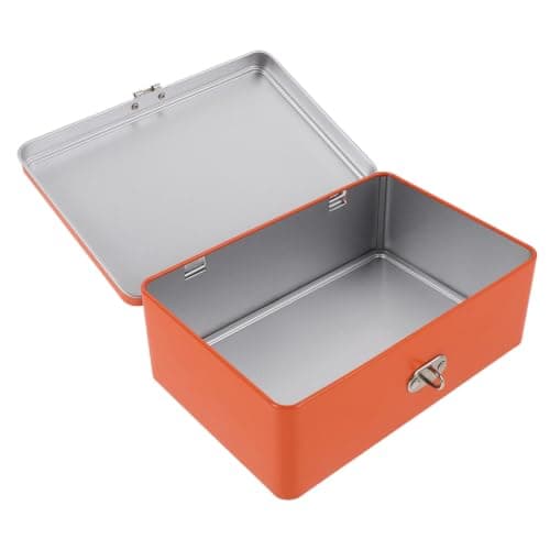 AKOOSY Mini Metal Lockable Storage Box with Combination Lock for Travel