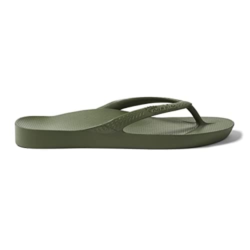 ARCHIES Arch Support Flip Flops for Men & Women – Orthotic Sandals for Plantar Fasciitis Relief – Lightweight, Cushioning, Shock-Absorbing Sandals for Walking, Foot Pain - Olive (UK 12) — view 5