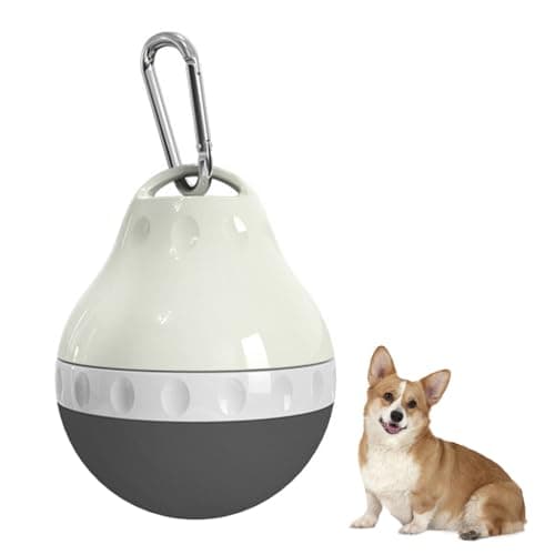 Dog Water Bottle,200ML Leakproof Pet Travel Bottle with Foldable Silicone Body & Hanging Buckle for Small Pets Outdoor Walking Hiking Travel
