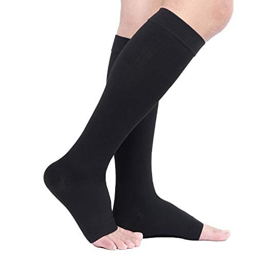 TOFLY 30-40mmHg Medical Graduated Compression Socks Open Toe — view 3