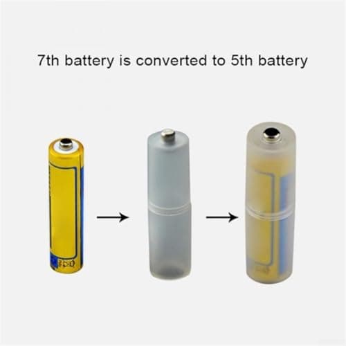 AAA to AA for battery Converter Adapter 10 Pack, PP for battery Holder Case for Replacing AAA with AA Size in Home, Office, Camping and Travel Use — view 6