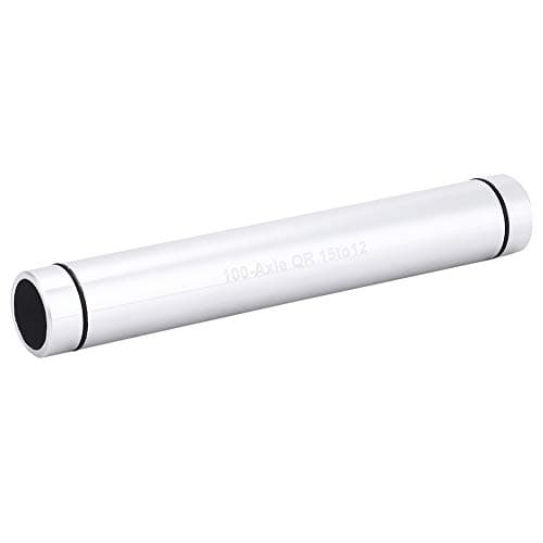 AKLOSIPY 15mm to 12mm Thru Axle Adapter for Bike, Quick Release Skewer Hub Converter, Silver, Fits Road & Mountain Bikes (Silver) — view 3