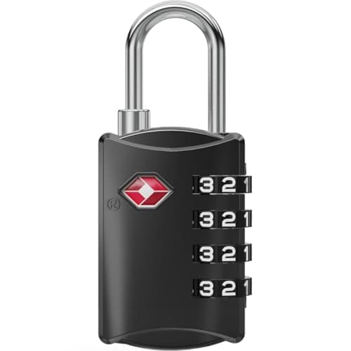 NovLock Suitcase Padlocks, TSA Approved Luggage Locks, Travel Padlocks