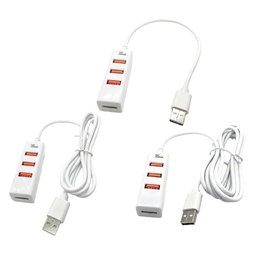 USB 2.0 Extension Cable with 4 Charging Ports USB Charging Hub Multi-Port for School, Airport, Public Space Travel — view 4