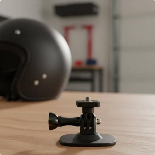 BWOFJGWH Camera Mount Action Camera Holder Helmet Mount Curved Base For Helmets and Dashboards With 1/4 Inch Adapter Stable Adhesion suitable for biking adventures ski trips road travel vlogging — view 2