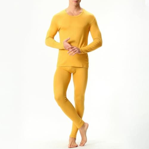 OBiQuzz Thermal Underwear Men's Set Functional Underwear Long Thermal Underwear Soft Functional Underwear Thermal Underwear Thermal Underwear Thermal Underwear Breathable Ski Underwear Thermal — view 4