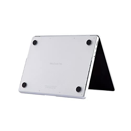 Se7enline Compatible with Best MacBook Pro Case 16 inch 2021 2022 M4 M3 M2 M1 A2485 A2779 A2991 A3403 Matte Laptop Protective Hard Shell Case with Keyboard Cover(EU Layout),Carbon Fiber Transparent — view 3