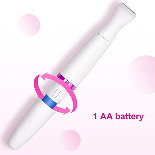 Bikini Trimmer, Funstant Electric Razor for Women with Comb, Cordless Safe Hair Trimmer Floating Foil for Dry Use, Battery Operated Personal Shaver for Lady Girl, Pubic Hair, Delicate Private Area — view 6