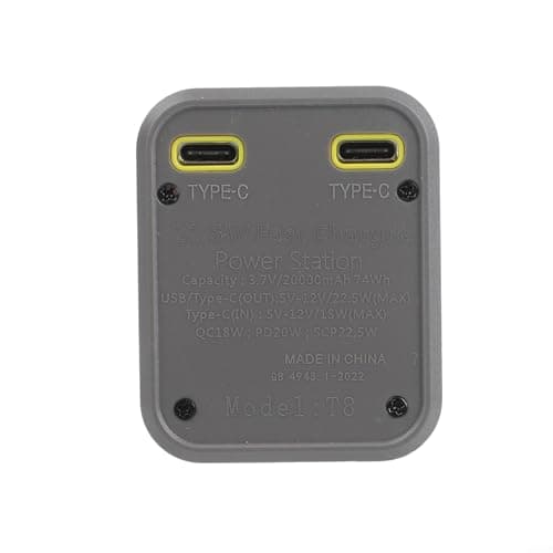 22.5W Fast Charging Power Bank Case Dual USB(yellow 22.5W)