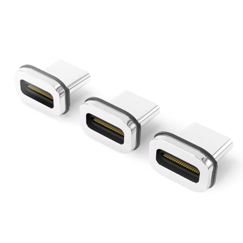 IVIVTOR USB C Magnetic Adapter - 3 Pieces USB-C Magnetic Adapter Head - TPY C Magnetic Plug Connector for 24 Pin Magnetic USB