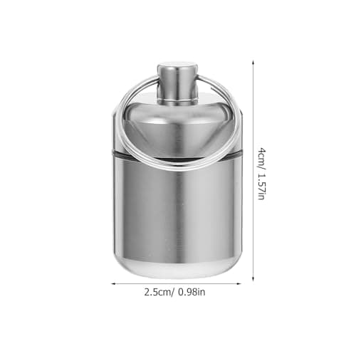 Waterproof Metal Earplug Box with Keyring Aluminium Alloy — view 2