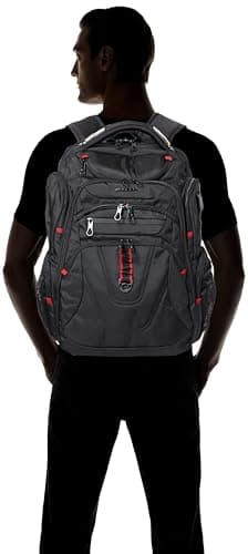 KROSER Laptop Backpack 17.3 Inch Computer for Men/Women-Black — view 2