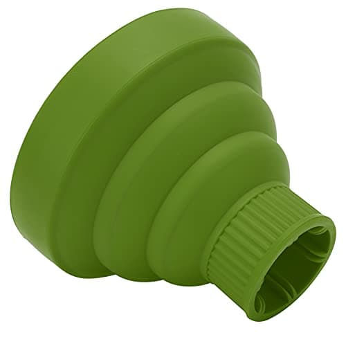 LUCKDANO Curl Adapter for Universal Collapsible Hair Dryer Diffuser | Travel-Friendly Folding Design | Advanced Silicone Material for Even Heat Distribution | Compatible with 1.6-2in Hair (Green) — view 2