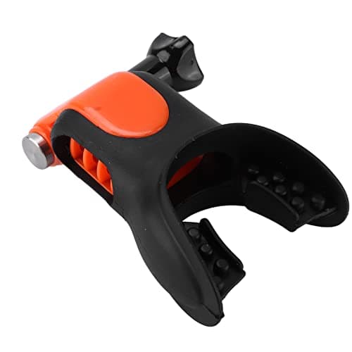 Jiawu Mouth Mount, Ergonomic Silicone Breathable Design Surfing Bite Mouth Adapter, Universal Bite Holder with Floating Block Detachable Lanyard for Surfing Skating Kayaking Paddling