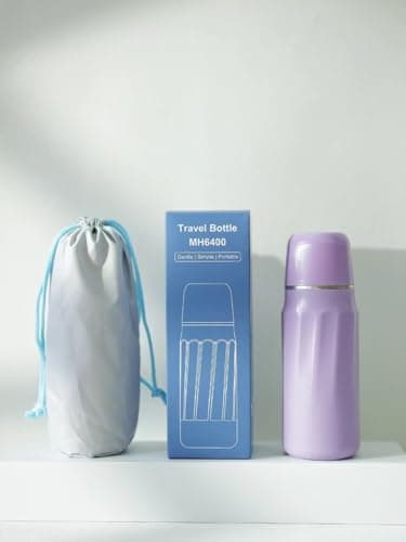 Portable Bidet Bottle for Postpartum, Peri Bottle, 400ml Capacity with Cap and Carry Pouch, Ideal for Postpartum, Traveling and Camping, Travel Bidet, Hospital Bag Maternity Essentials, (Purple) — view 2