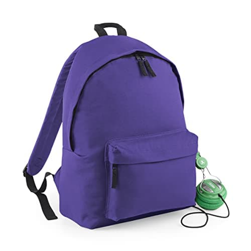 BagBase BG125 Original Fashion Backpack - Purple - Stylish School Rucksack — view 2