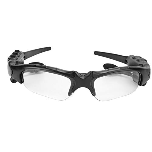 BAFOVY Sunglasses, Durable ABS Solar Power Wireless Glasses Headphone with 5.0 and Stereo Sound for Outdoor Sports and Travel (Transparent) — view 5