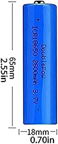 2600mAh Battery Large Capacity 3.7v Geable Battery Button Top Batteries Battery For Flashlight, Doorbells, Headlamps, RC Cars Etc (2 Pcs) — view 3