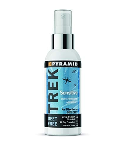 Pyramid Trek Sensitive No DEET Insect/Mosquito Repellent DEET Free Saltidin Spray - 60ml